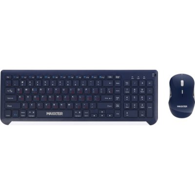 Комплект Maxxter KMS-WCM-01BL-UA Wireless UA Blue (KMS-WCM-01BL-UA)