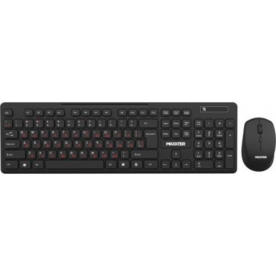 Комплект Maxxter KMS-WCM-02B-UA Wireless UA Black (KMS-WCM-02B-UA)