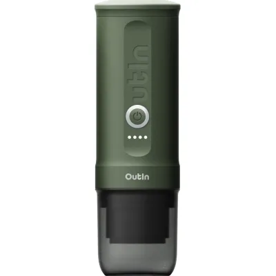 Портативна кавоварка Outin Nano Espresso Machine в дорожньому футлярі OTEM-01 Forest Green (OTEM-01-FG-BAG)