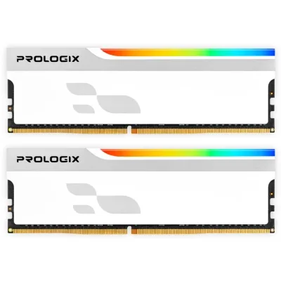 Модуль пам’яті для комп’ютера DDR4 16GB (2x8GB) 3600 MHz Onyx White RGB Prologix (PRO16GB3600YWR4K)