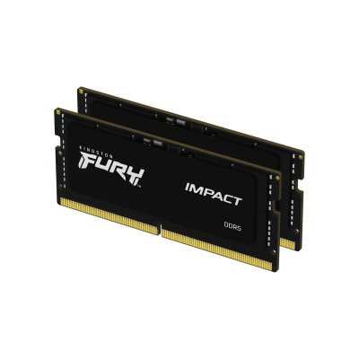 Модуль пам’яті для ноутбука SoDIMM DDR5 16GB (2x8GB) 4800 MHz FURY Impact Kingston Fury (ex.HyperX) (KF548S38IBK2-16)