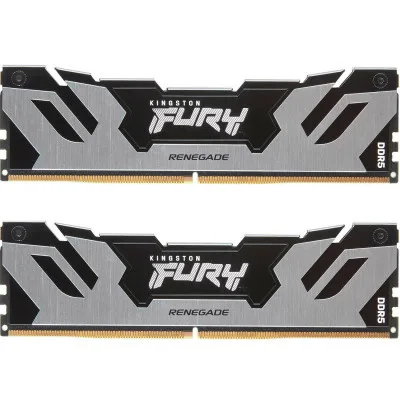 Модуль пам’яті для комп’ютера DDR5 64GB (2x32GB) 6400 MHz Renegade Silver XMP Kingston Fury (ex.HyperX) (KF564C32RSK2-64)