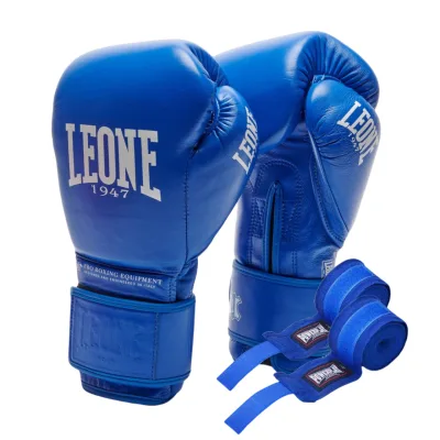 Боксерські рукавички Leone GN111 The Greatest Blue 12 унцій (GN111_Blue_12oz)