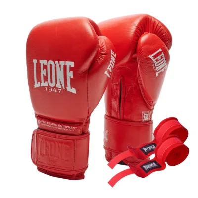 Боксерські рукавички Leone GN111 The Greatest Red 16 унцій (GN111_Red_16oz)