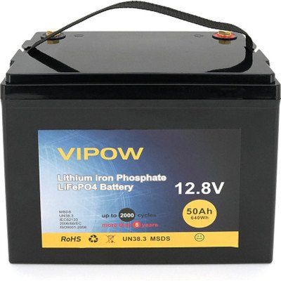 Батарея LiFePo4 Vipow LiFePO4,12.8V-50Ah (LiFePO4128-50/40)