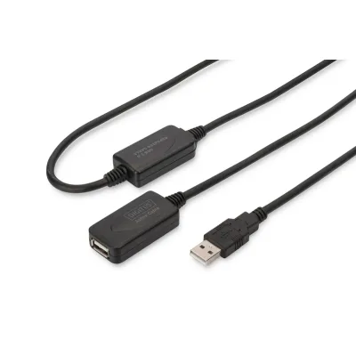 Дата кабель USB 2.0 AM/AF 20.0 m active Digitus (DA-73102)