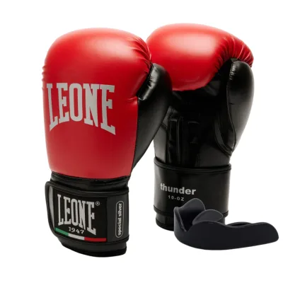 Боксерські рукавички Leone GN383 Thunder Red 8 унцій (GN383_Red_8oz)
