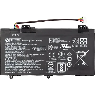 Акумулятор до ноутбука HP Pavilion 14-al000 (SE03XL) 11.55V 3450mAh (NB462001)