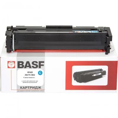 Картридж BASF Canon 054H для MF641/643/645, LBP-621/623 Cyan 2.3K (KT-3027C002)